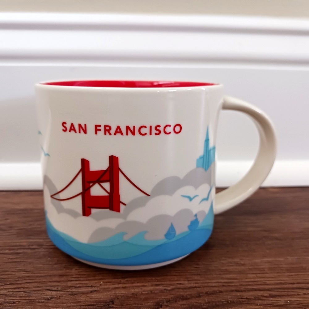 New Starbucks You Are Here San Francisco Mug 14 oz Retired Collection 2017